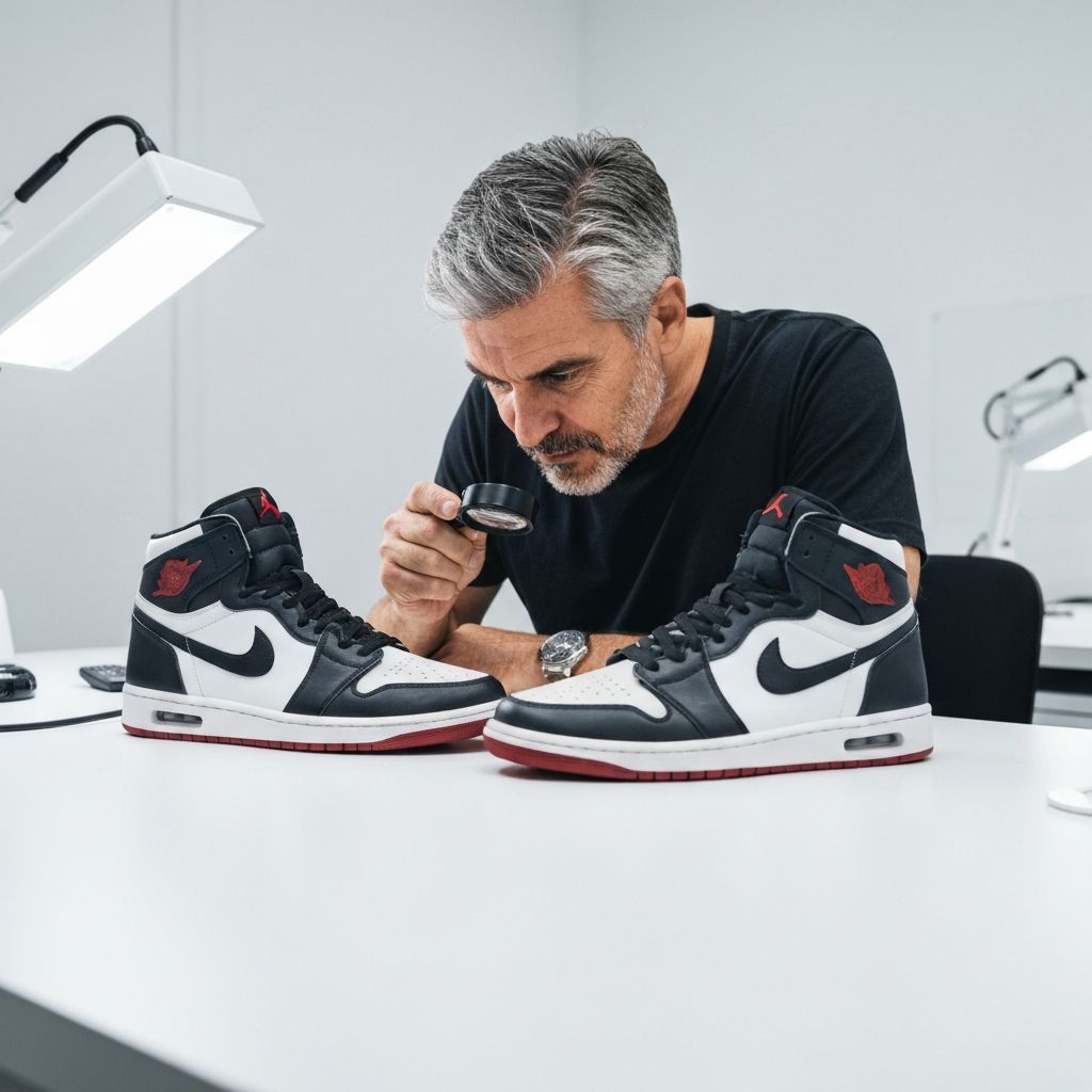 Ekspert ShoesChecker weryfikujący autentyczność obuwia sportowego